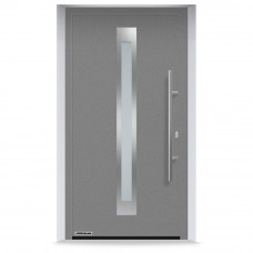 Входные двери 1150x2200 мм IsoPro IP 770S, RAL 9007, Серый алюминий