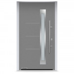 Входные двери 1150x2200 мм IsoPro IP 780S, RAL 9007, Серый алюминий