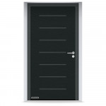 Входные двери 1000x2100 мм IsoPro IP 015, CH 703, Антрацитовый металлик