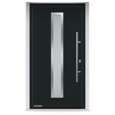 Входные двери 1000x2100 мм IsoPro IP 700N, CH 703, Антрацитовый металлик