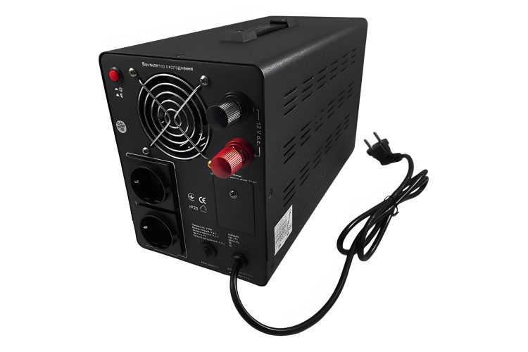 Джерело безперебійного живлення (ДБЖ) Lemanso LM40502 1000VA 600Вт 140-275V Чорний