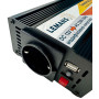 Інвертор Lemanso LM40202 з 12VDC до 230V + зарядка 10А