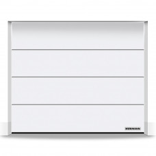 Гаражные секционные ворота RenoMatic 2500x2125 мм, L-гофр, Planar, RAL 9016, Белый матовый
