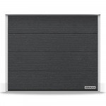 Гаражные секционные ворота RenoMatic 3000x3000 мм, L-гофр, Slategrain, CH 703, Антрацитовый металлик