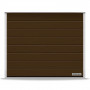 Гаражные секционные ворота RenoMatic 5000x2250 мм, М-гофр, Woodgrain, RAL 8028, Терракотовый