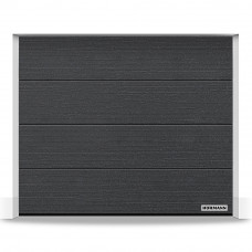 Гаражные секционные ворота RenoMatic 2750x2125 мм, L-гофр, Slategrain, CH 703, Антрацитовый металлик