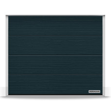 Гаражные секционные ворота RenoMatic 2750x2125 мм, L-гофр, Slategrain, RAL 7016, Антрацитовый серый матовый