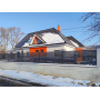 Забор РАНЧО с матовым покрытием, металл 0.45мм, ламель 80х20, зазор 30мм, односторонняя заводская покраска RAL 6005 (темно-зеленый)
