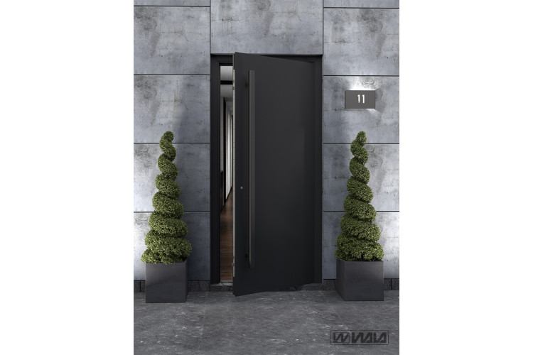 Ручки скобы WALA QA10 1800/1300.90 (комплект) труба 40*40 черный матовый