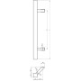 Ручки скобы WALA QA45RX 1800/1300.45 (комплект) труба 40*40 черный матовый